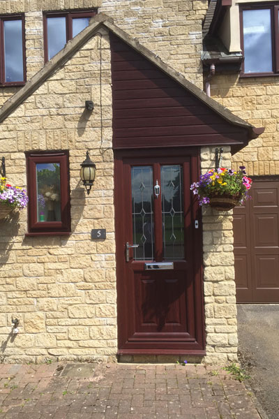 pvc-door uPVC Timber Effect Door installed by Paradise Windows