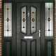 Black Composite Door on the front of an Oxfordshire house installed by Paradise Windows